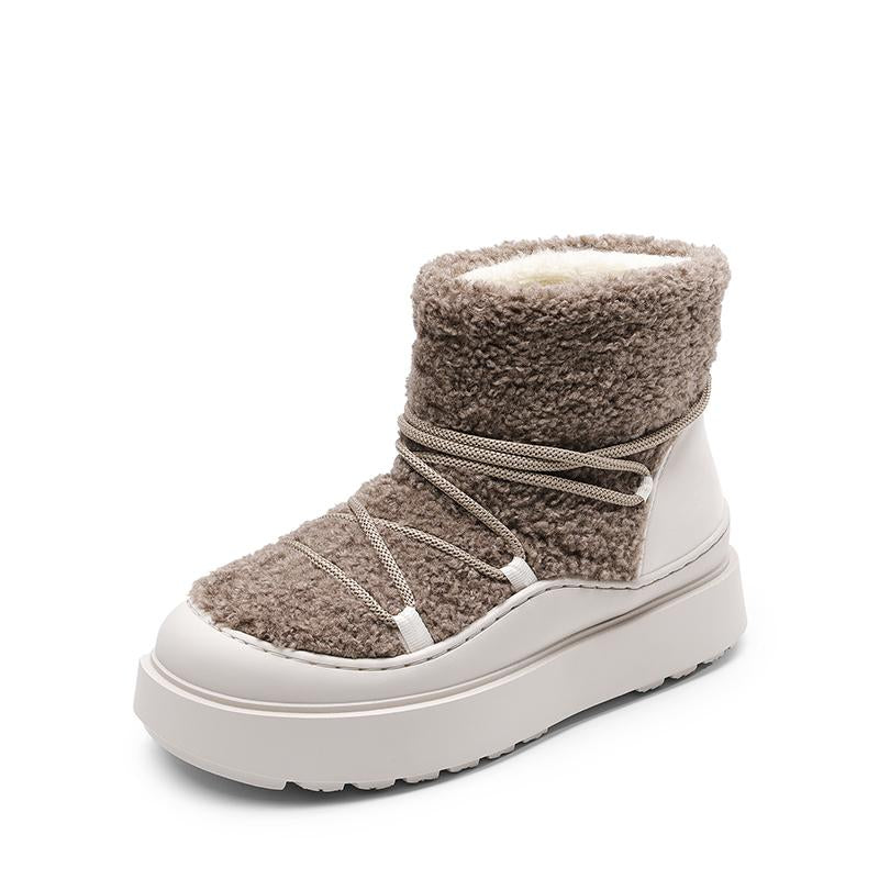 Dream Pairs Women'S Outdoor Faux Fur Snow Boots