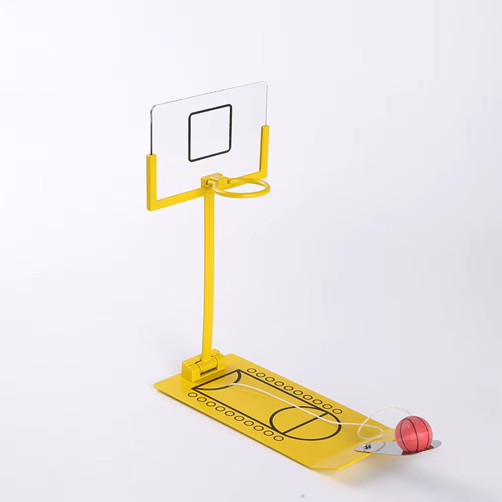 Stress Relief Toy Foldable Mini Basketball Game Office Desktop Table Basketball Birthday Gift for NBA CBA Lovers Training Toys